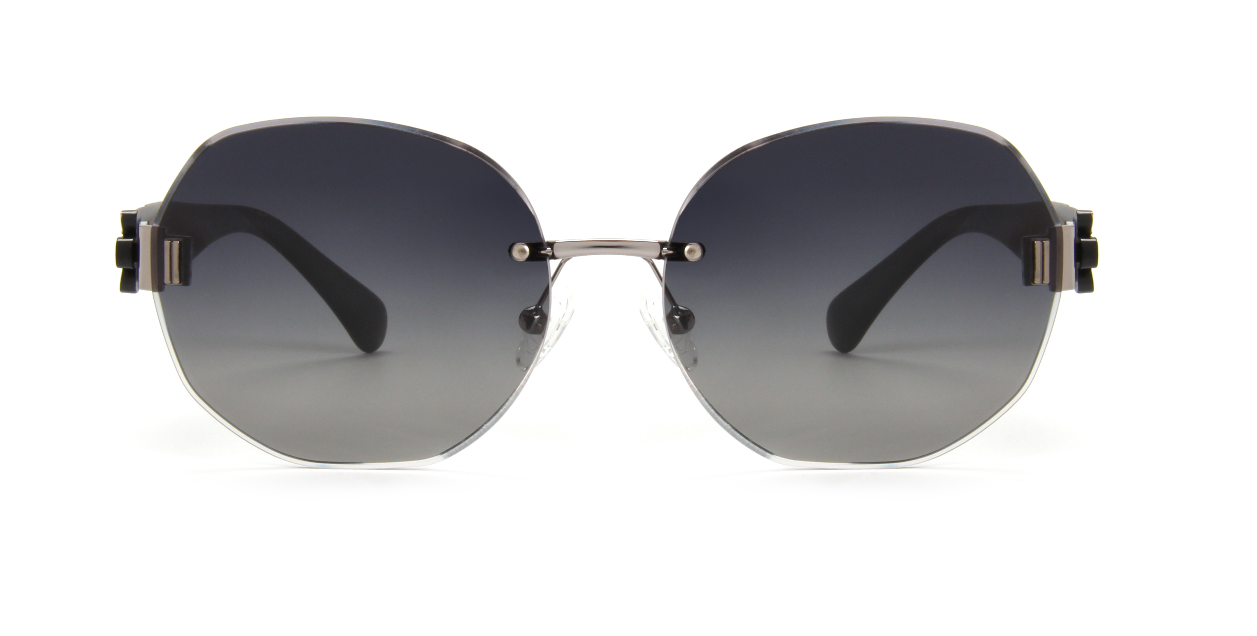RIANOVA PC polarized sunglasses Round frame cut edge driving sunglasses 6036