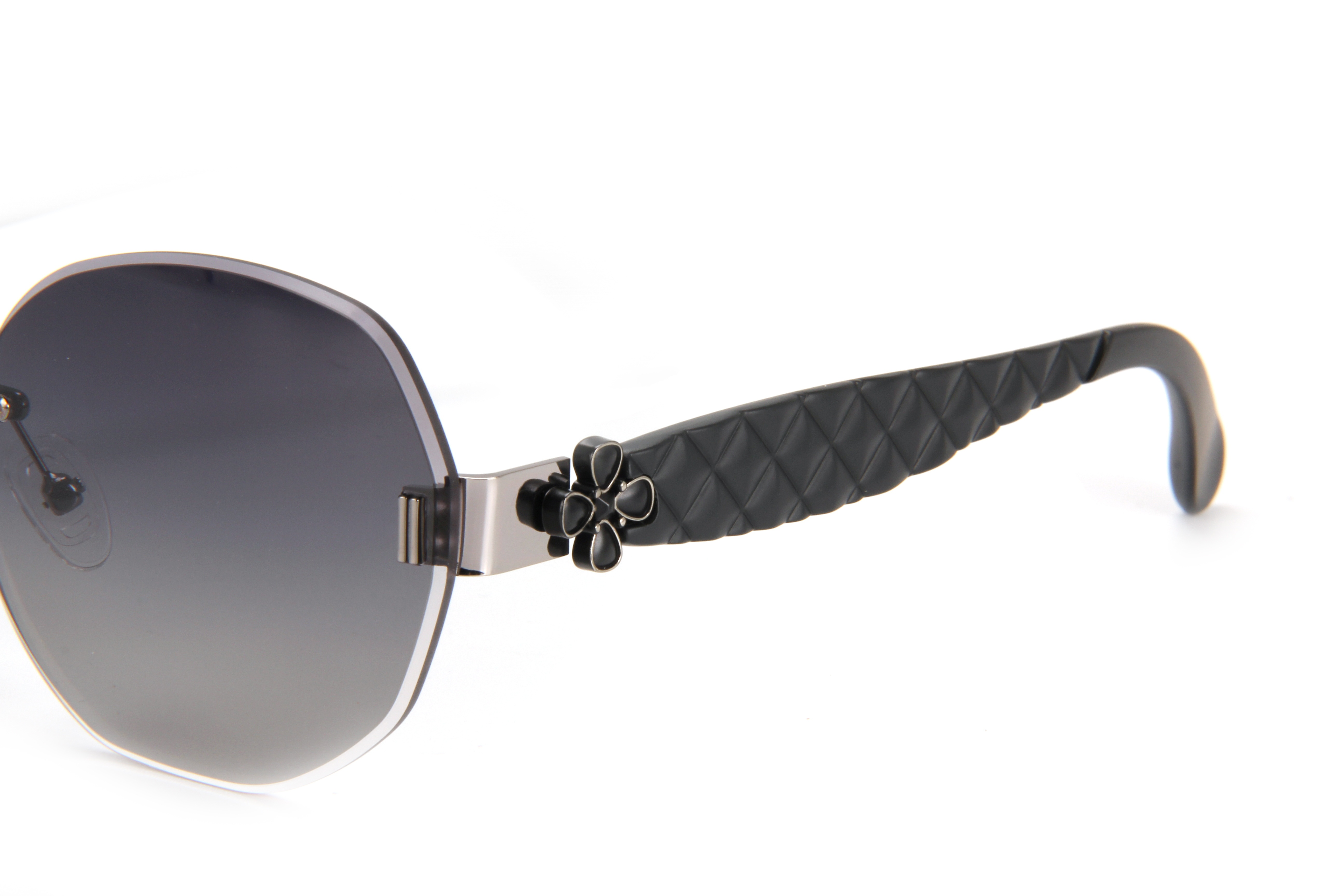 RIANOVA PC polarized sunglasses Round frame cut edge driving sunglasses 6036