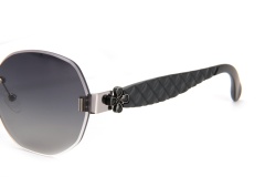 RIANOVA PC polarized sunglasses Round frame cut edge driving sunglasses 6036