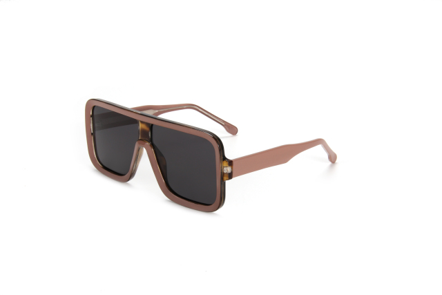 RIANOVA PC polarized sunglasses Square Frame Large framed lenses Goggle Sunglasses Leg Pins 5007
