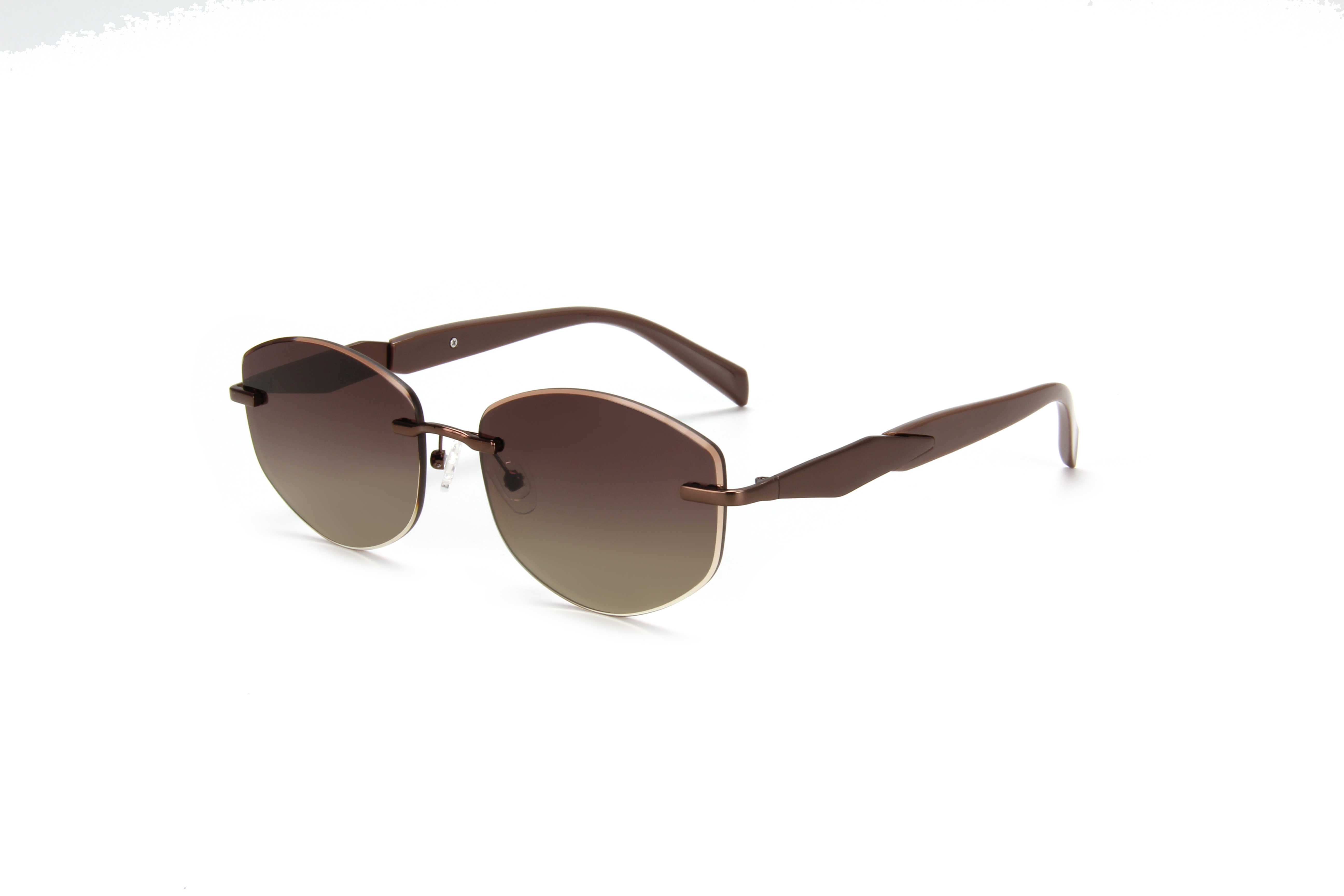 RIANOVA PC polarized sunglasses Rimless Metal Sunglasses 6028