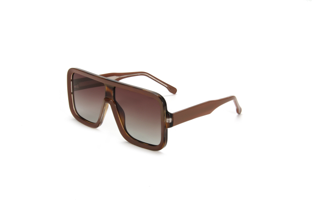 RIANOVA PC polarized sunglasses Square Frame Large framed lenses Goggle Sunglasses Leg Pins 5007