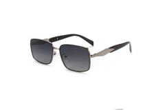 RIANOVA PC polarized sunglasses Square metal frame Sunglasses 6031