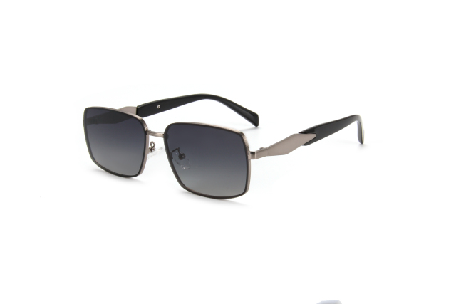 RIANOVA PC polarized sunglasses Square metal frame Sunglasses 6031