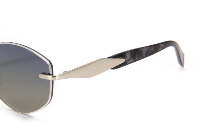 RIANOVA PC polarized sunglasses Rimless Metal Sunglasses 6028