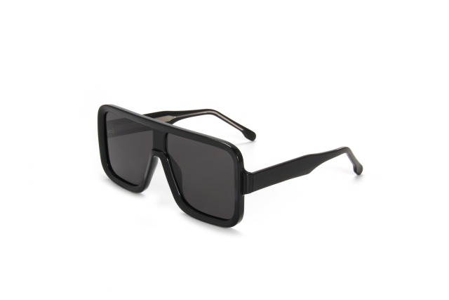 RIANOVA PC polarized sunglasses Square Frame Large framed lenses Goggle Sunglasses Leg Pins 5007