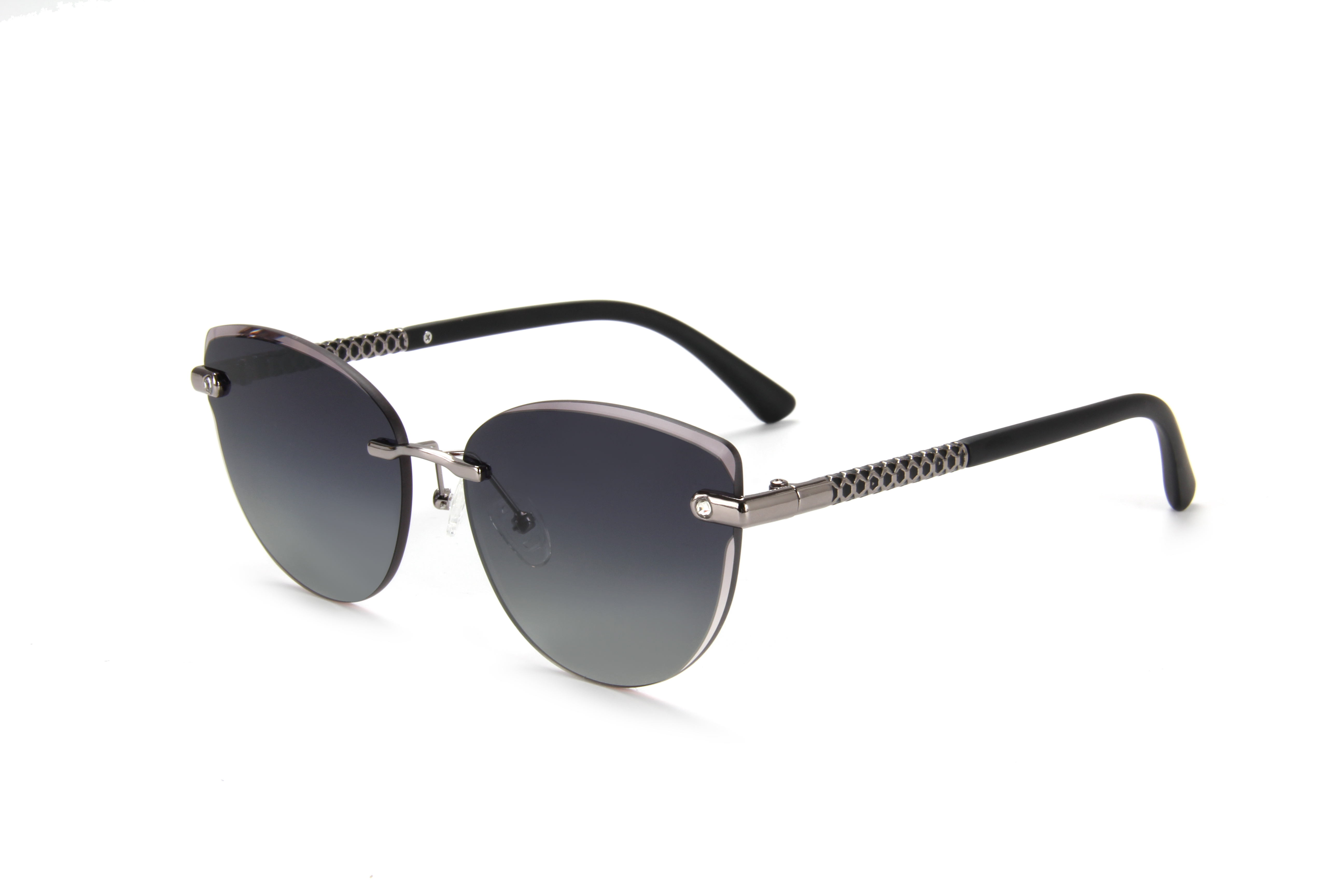 RIANOVA PC polarized sunglasses borderless Rimless inlaid lenses with cut edges 2004