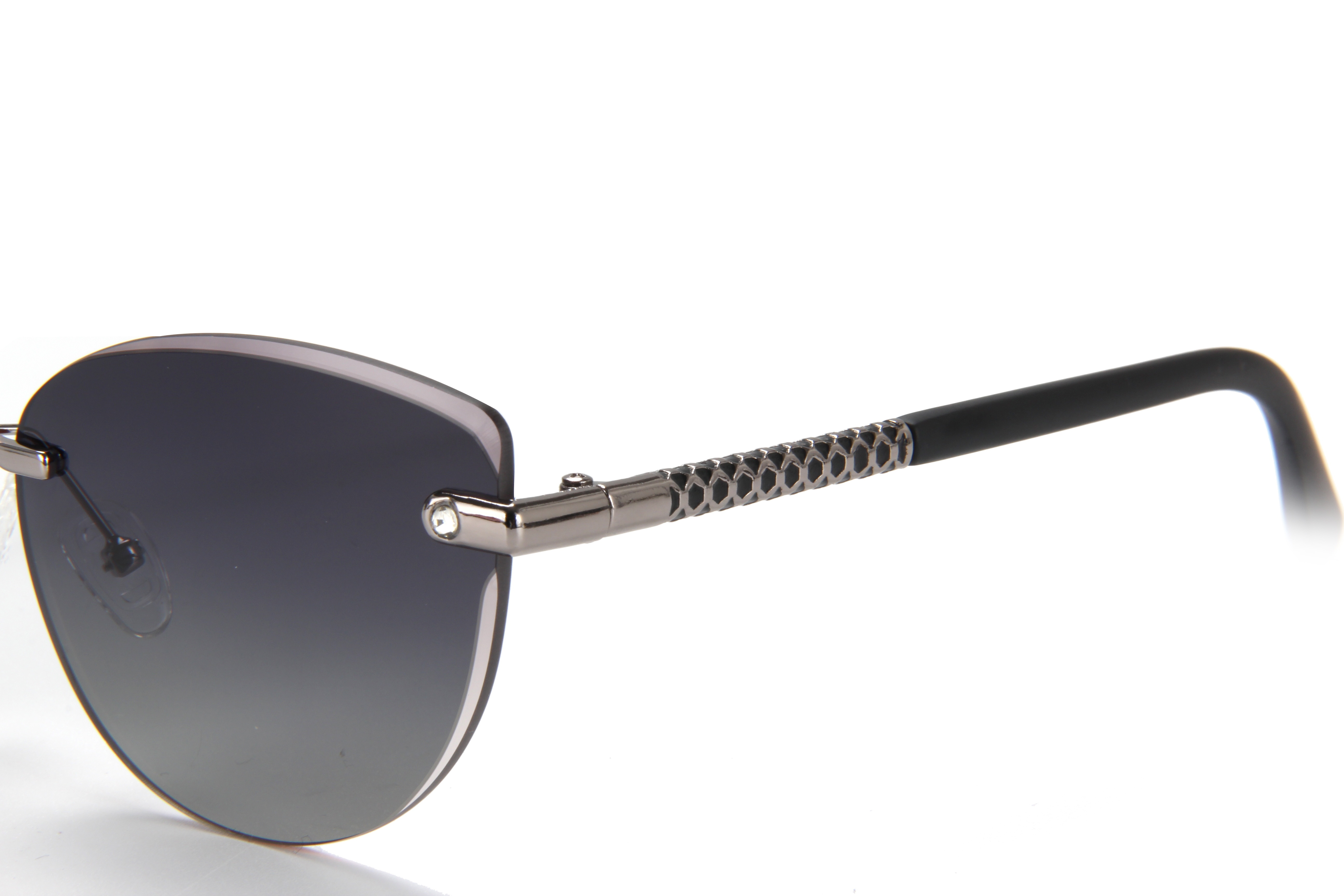 RIANOVA PC polarized sunglasses borderless Rimless inlaid lenses with cut edges 2004