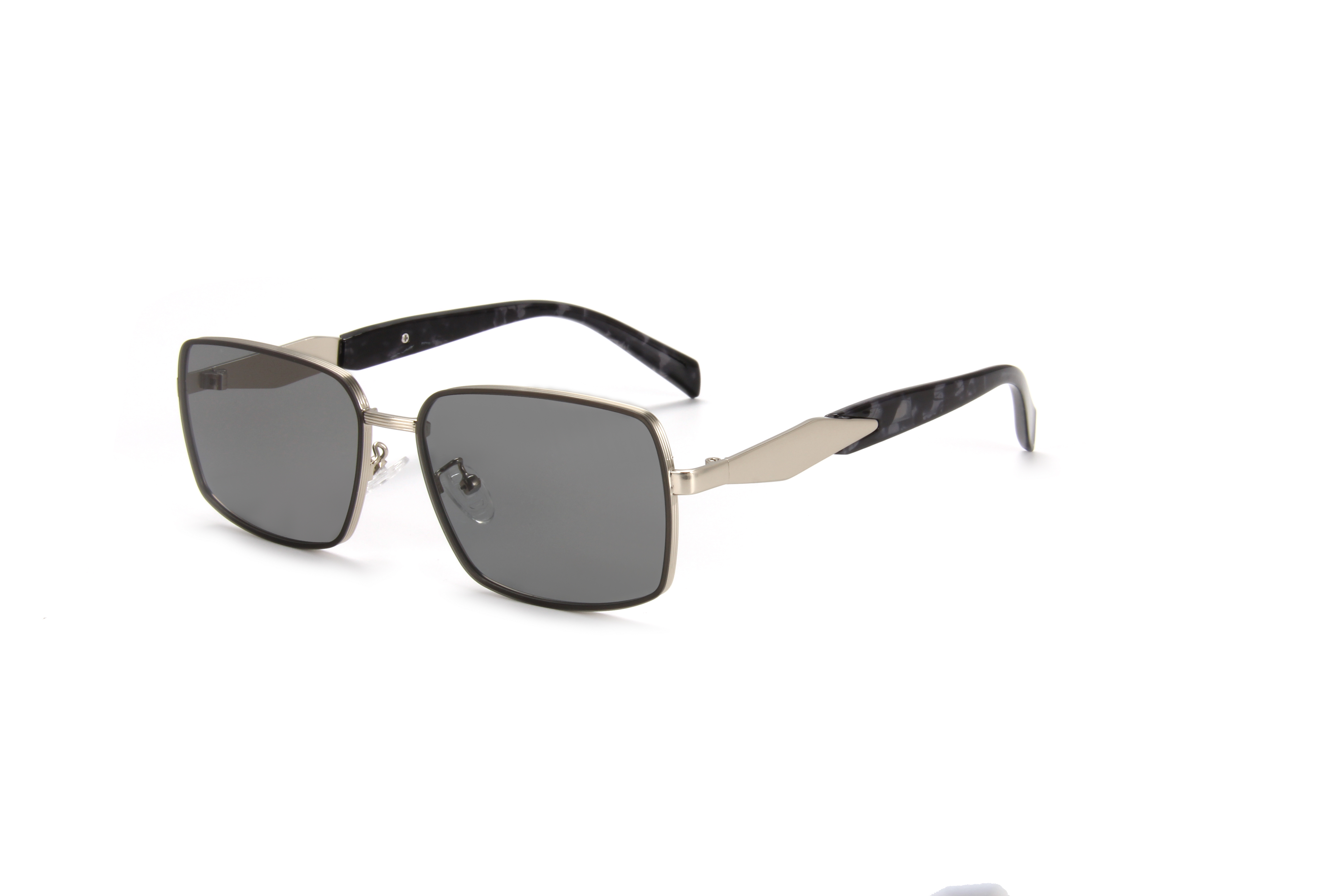 RIANOVA PC polarized sunglasses Square metal frame Sunglasses 6031