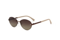 RIANOVA PC polarized sunglasses Elliptical lens inlaid with glitter sunglasses 6041