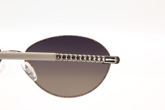 RIANOVA PC polarized sunglasses Elliptical lens inlaid with glitter sunglasses 6041