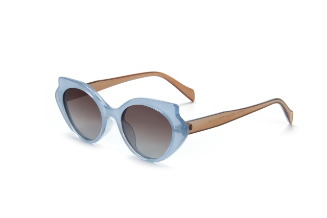 LEKE Polarized sunglasses Oval frame solid color simple sunglasses 19025
