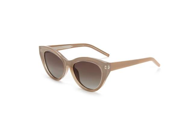RIANOVA cat's eye polarized sunglasses Women's mirror leg pin sunglasses 8019