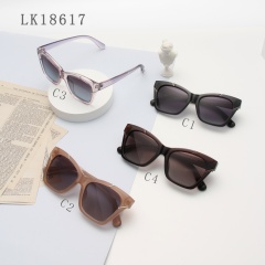 LEKE Polarized sunglasses Square frame solid color simple sunglasses 18617