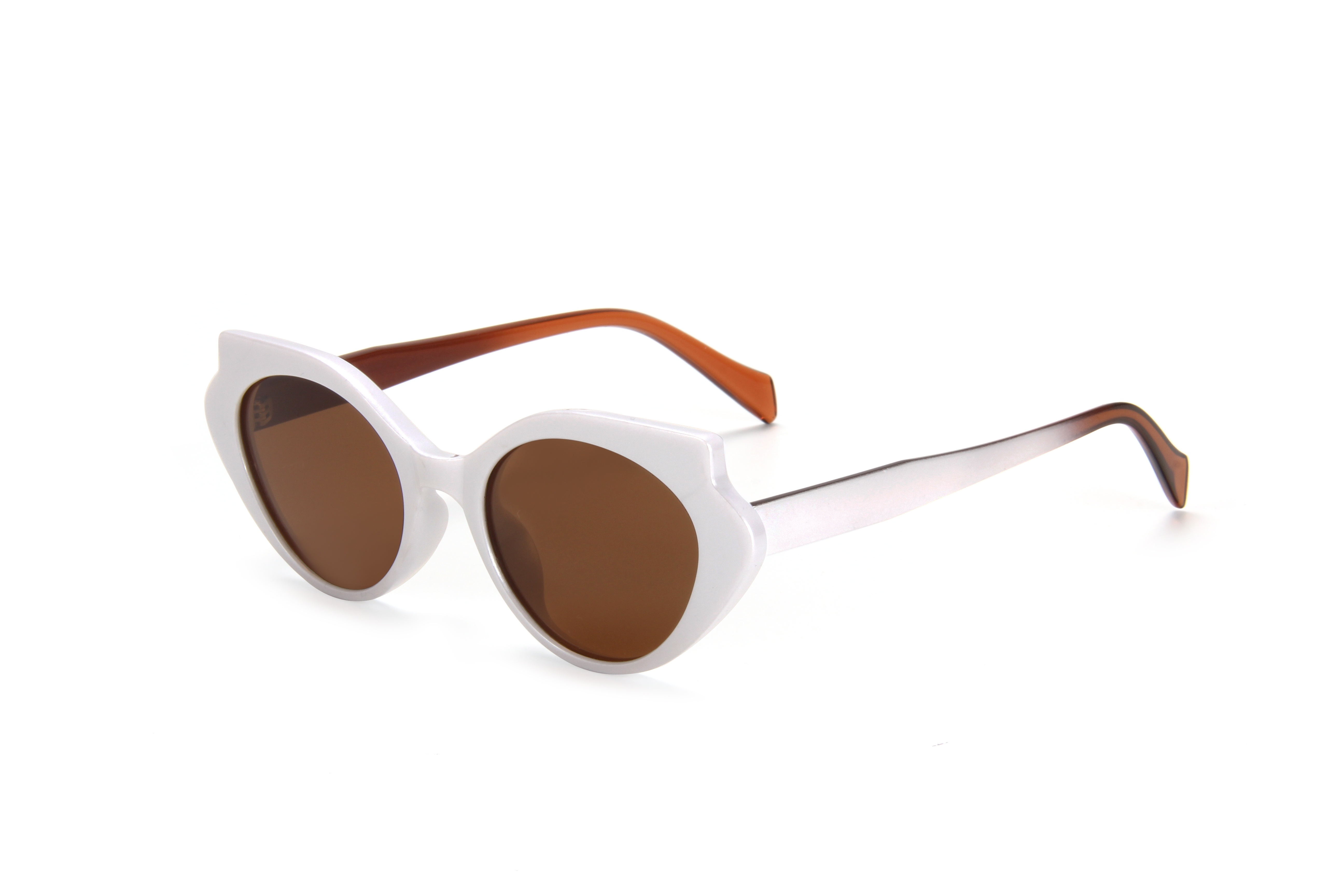 LEKE Polarized sunglasses Oval frame solid color simple sunglasses 19025