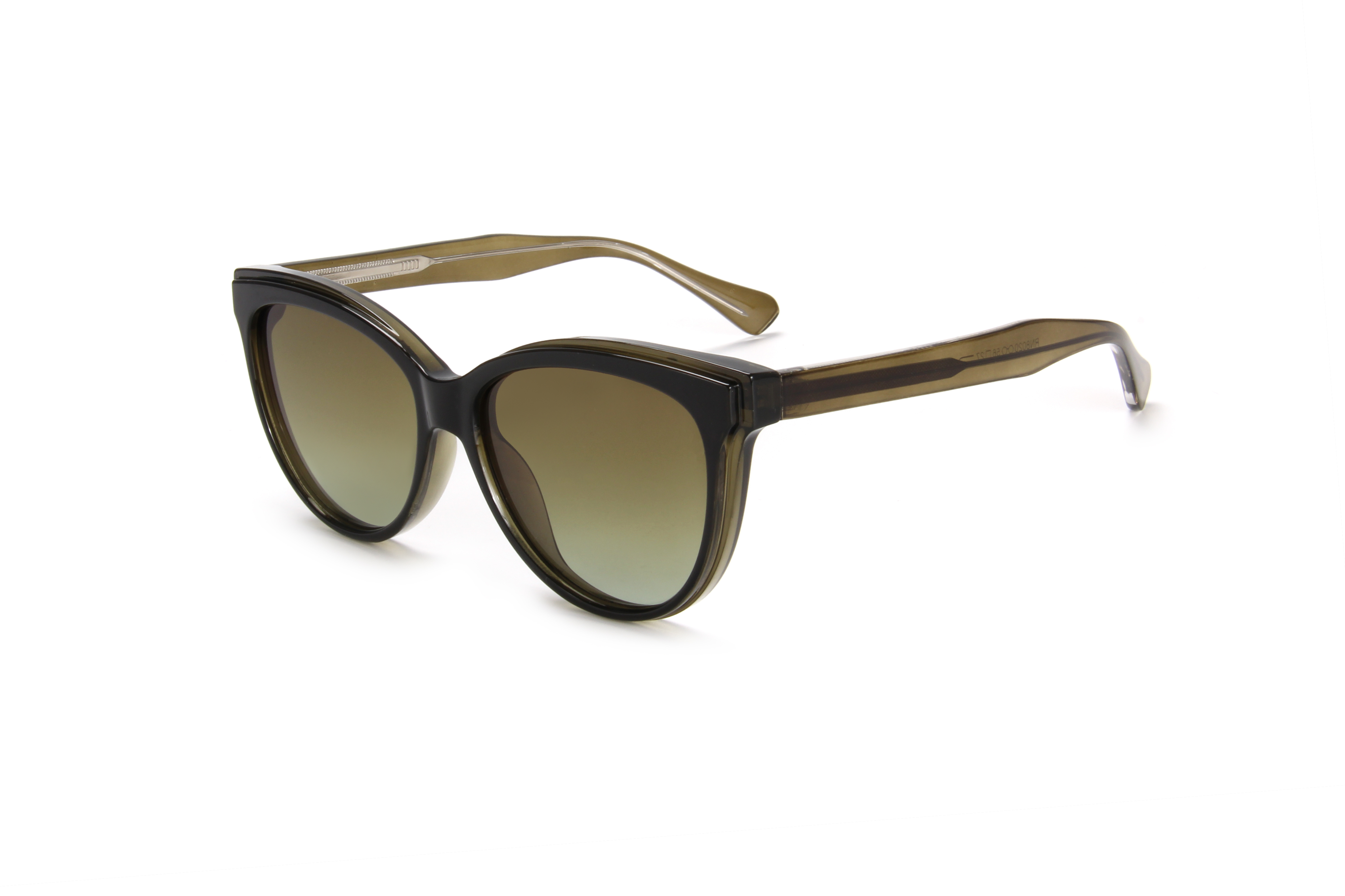 RIANOVA Polarized sunglasses Women's Half Round Mirror Leg Insert Sunglasses 8020