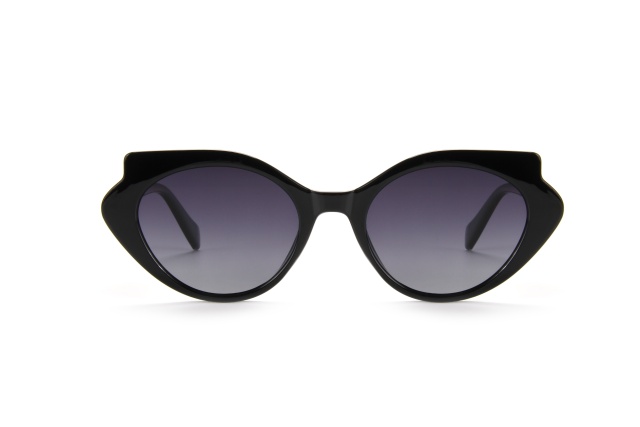 LEKE Polarized sunglasses Oval frame solid color simple sunglasses 19025