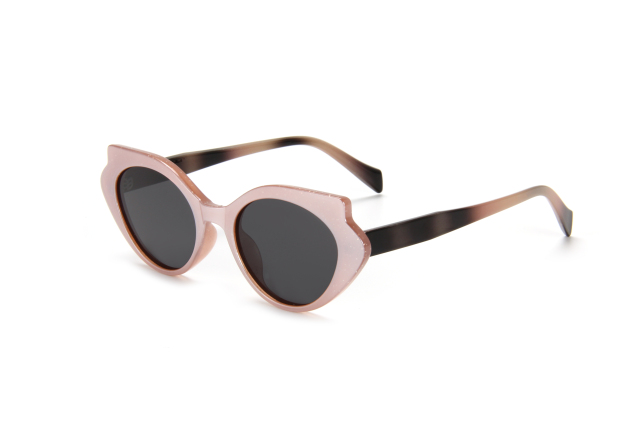 LEKE Polarized sunglasses Oval frame solid color simple sunglasses 19025
