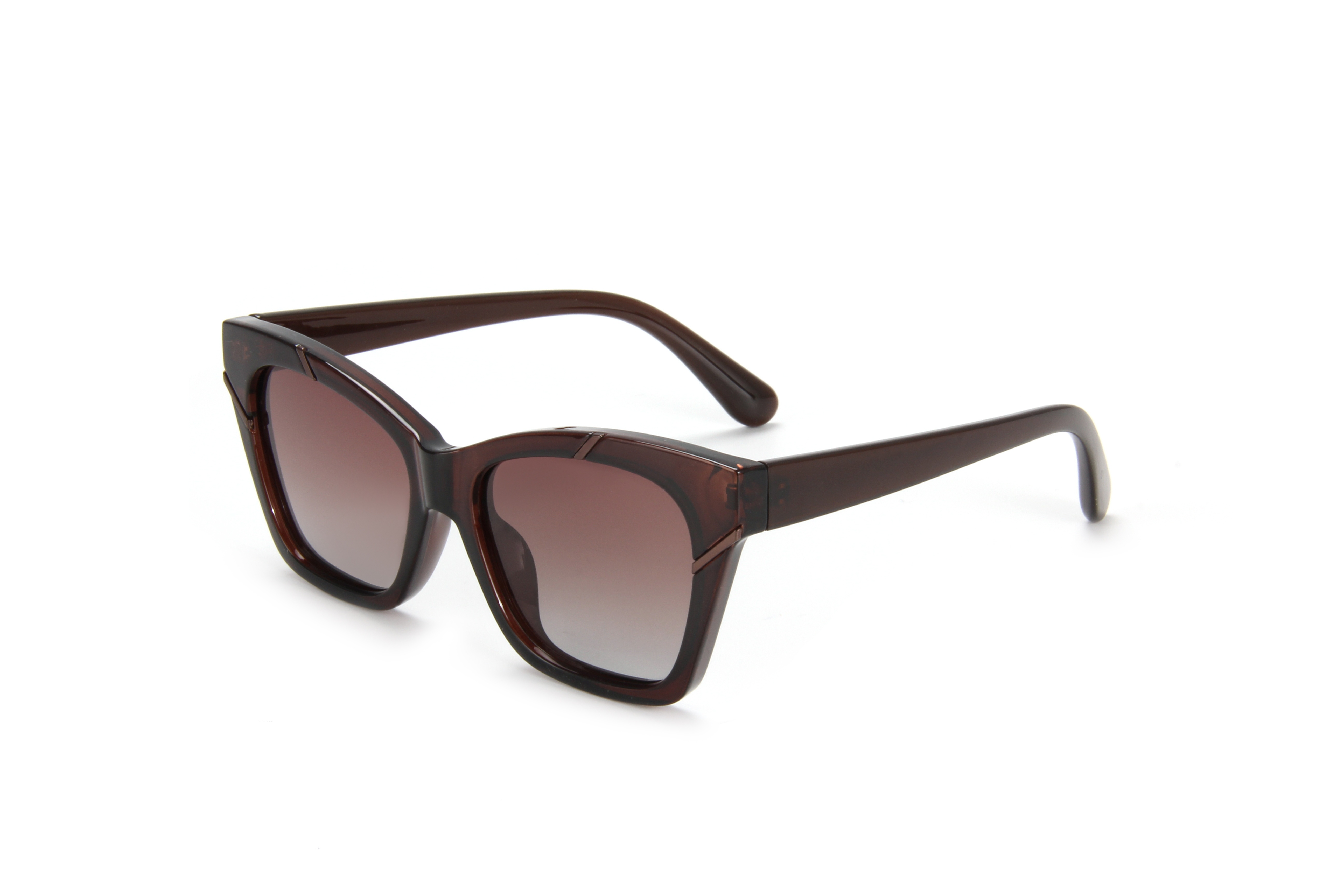 LEKE Polarized sunglasses Square frame solid color simple sunglasses 18617
