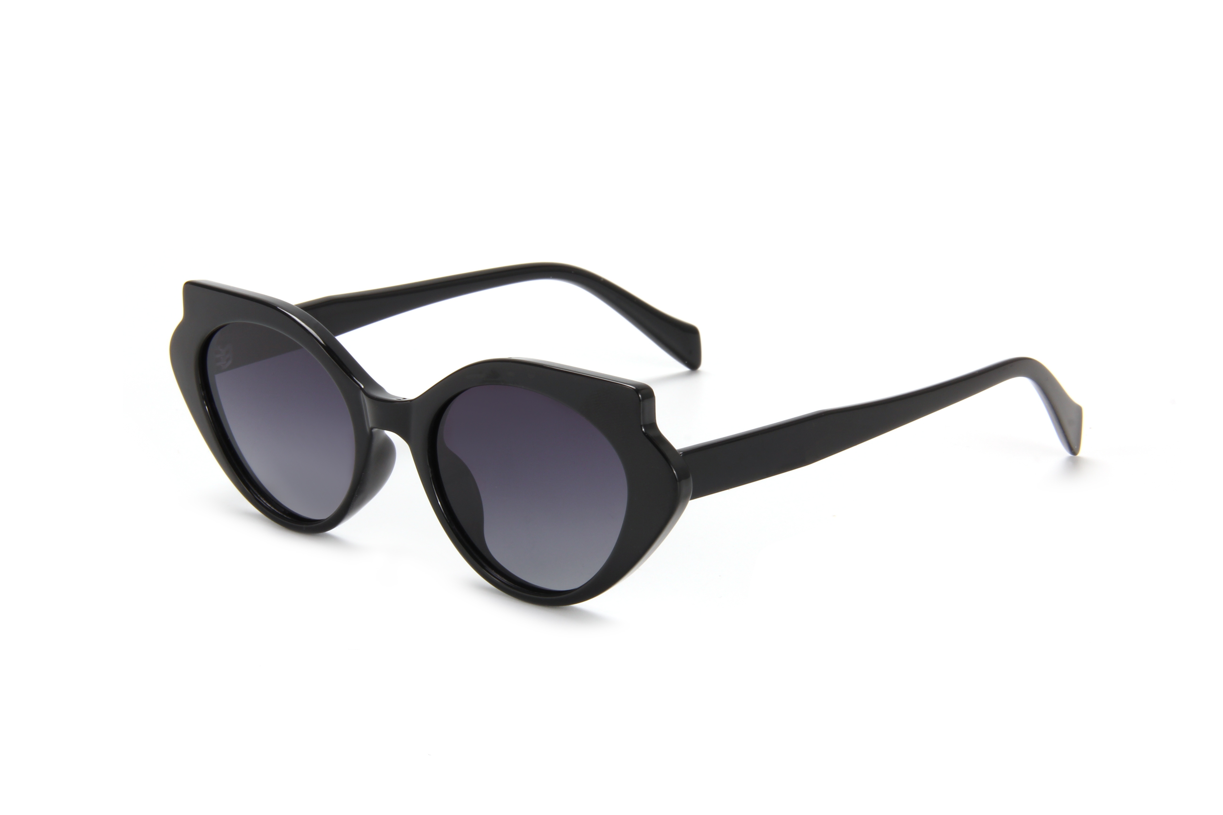 LEKE Polarized sunglasses Oval frame solid color simple sunglasses 19025