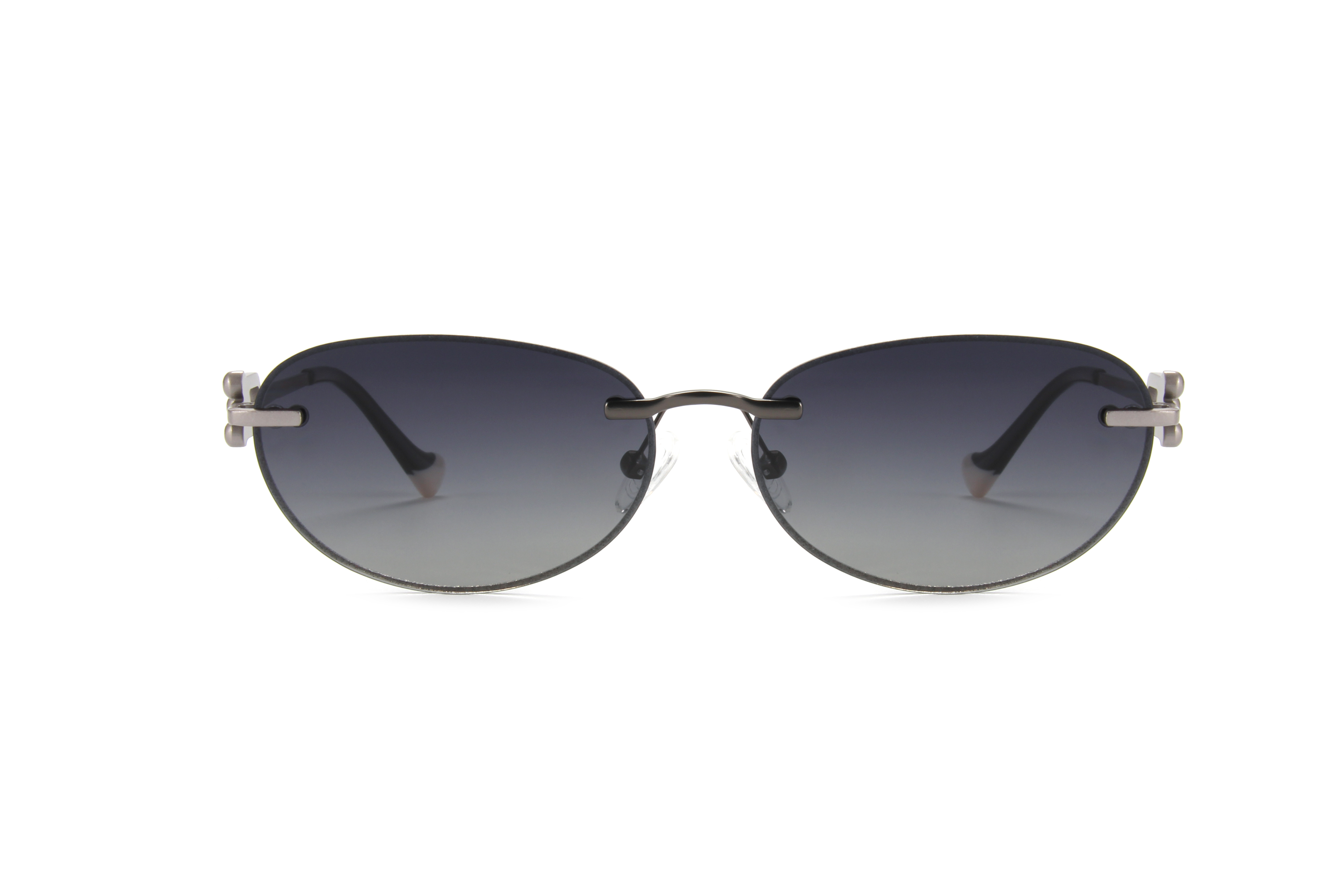 RIANOVA PC polarized sunglasses Elliptical lens inlaid with glitter sunglasses 6042