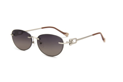 RIANOVA PC polarized sunglasses Elliptical lens inlaid with glitter sunglasses 6042