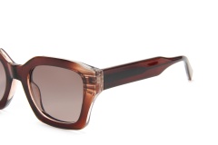 RIANOVA polarized sunglasses Women's mirror leg pin sunglasses 8025