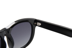 RIANOVA Curved lenses polarized sunglasses Fashion Accessories leg pin drive sunglasses for women 4010
