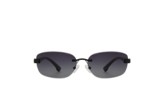 RIANOVA Curved lenses nylon polarized Borderless sunglasses Fashion Accessories  6049