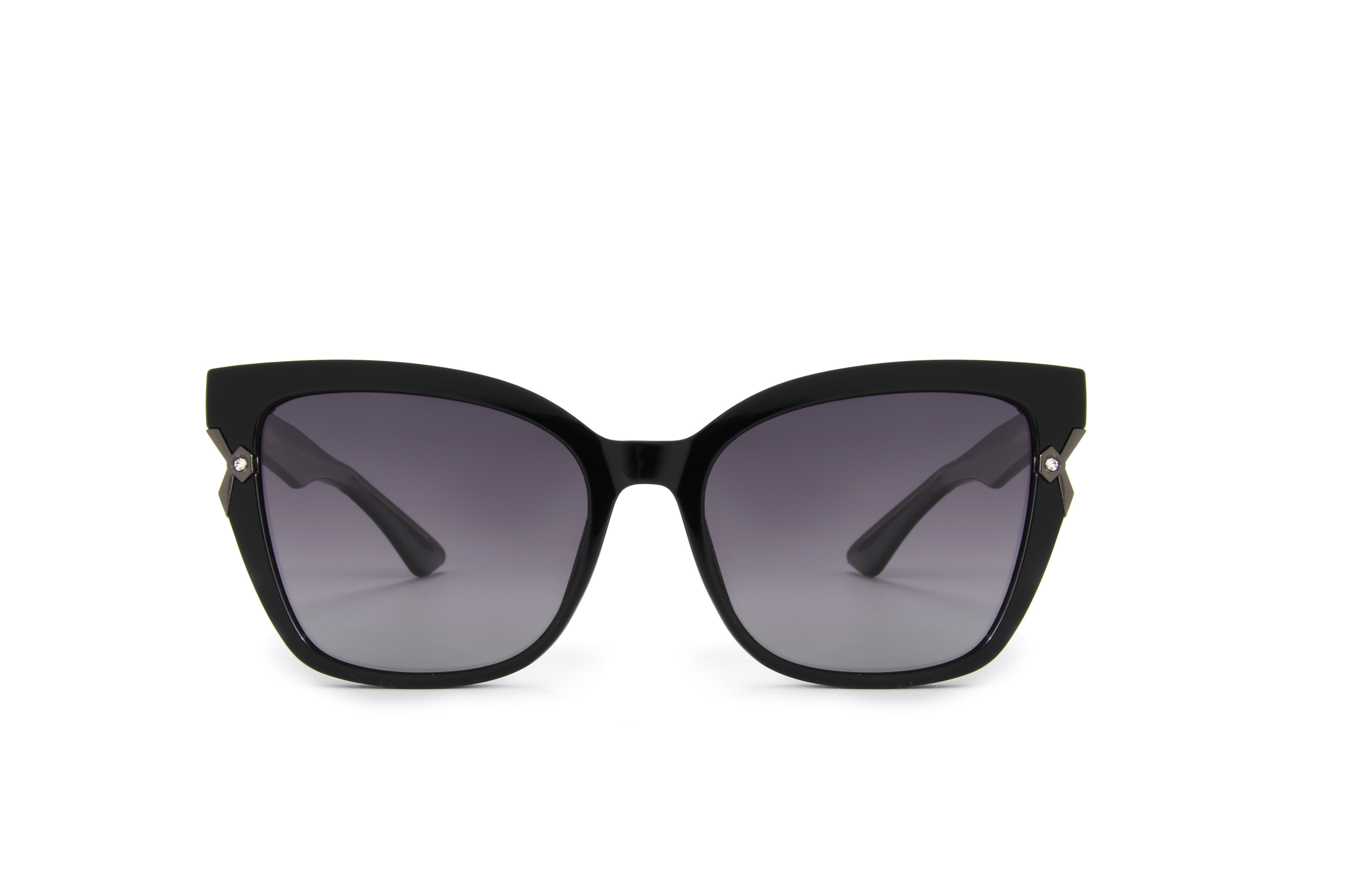 RIANOVA cat eye polarized sunglasses Diamond inlay Women's glasses Leg Pins 7014