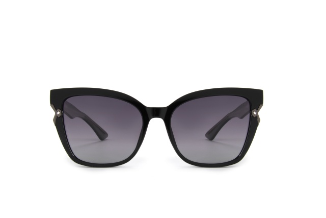 RIANOVA cat eye polarized sunglasses Diamond inlay Women's glasses Leg Pins 7014