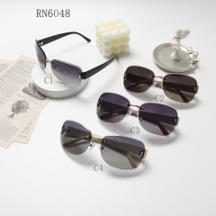 RIANOVA Curved lenses polarized sunglasses Borderless sunglasses 6048