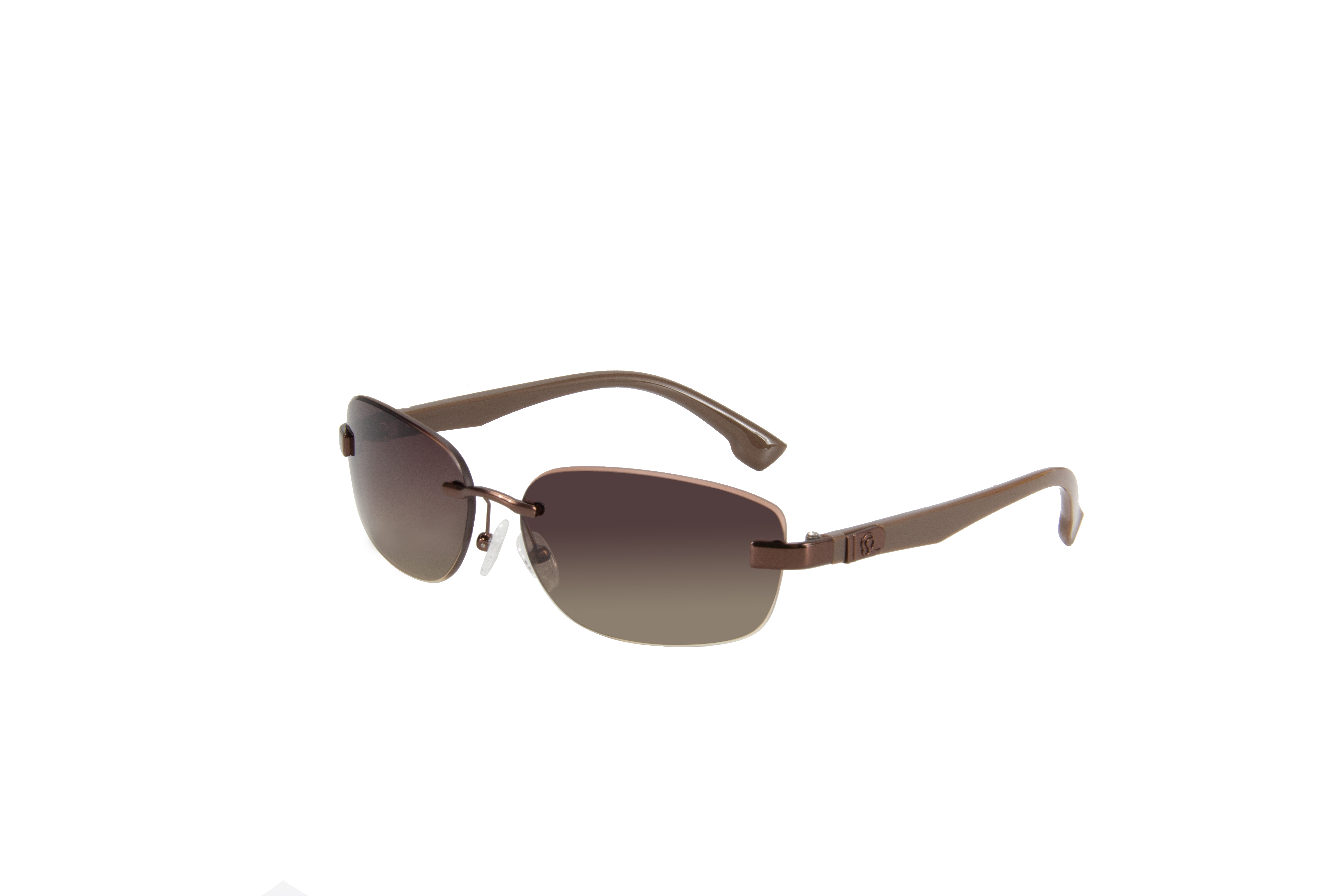 RIANOVA Curved lenses nylon polarized Borderless sunglasses Fashion Accessories  6049