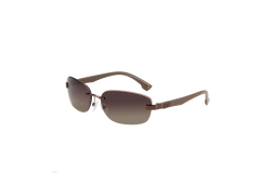 RIANOVA Curved lenses nylon polarized Borderless sunglasses Fashion Accessories  6049