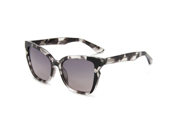 RIANOVA cat eye polarized sunglasses Diamond inlay Women's glasses Leg Pins 7014