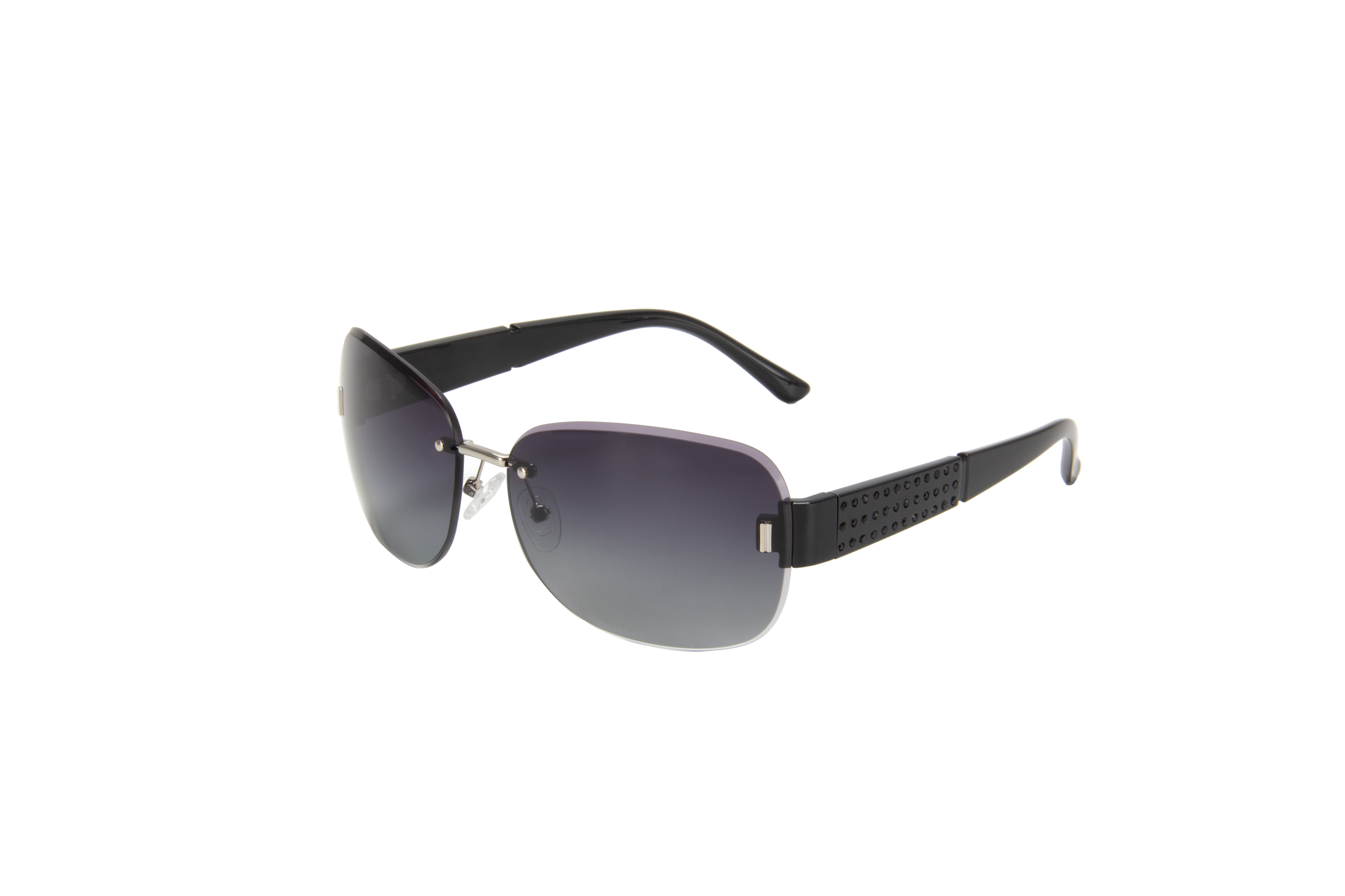 RIANOVA Curved lenses polarized sunglasses Borderless sunglasses 6048