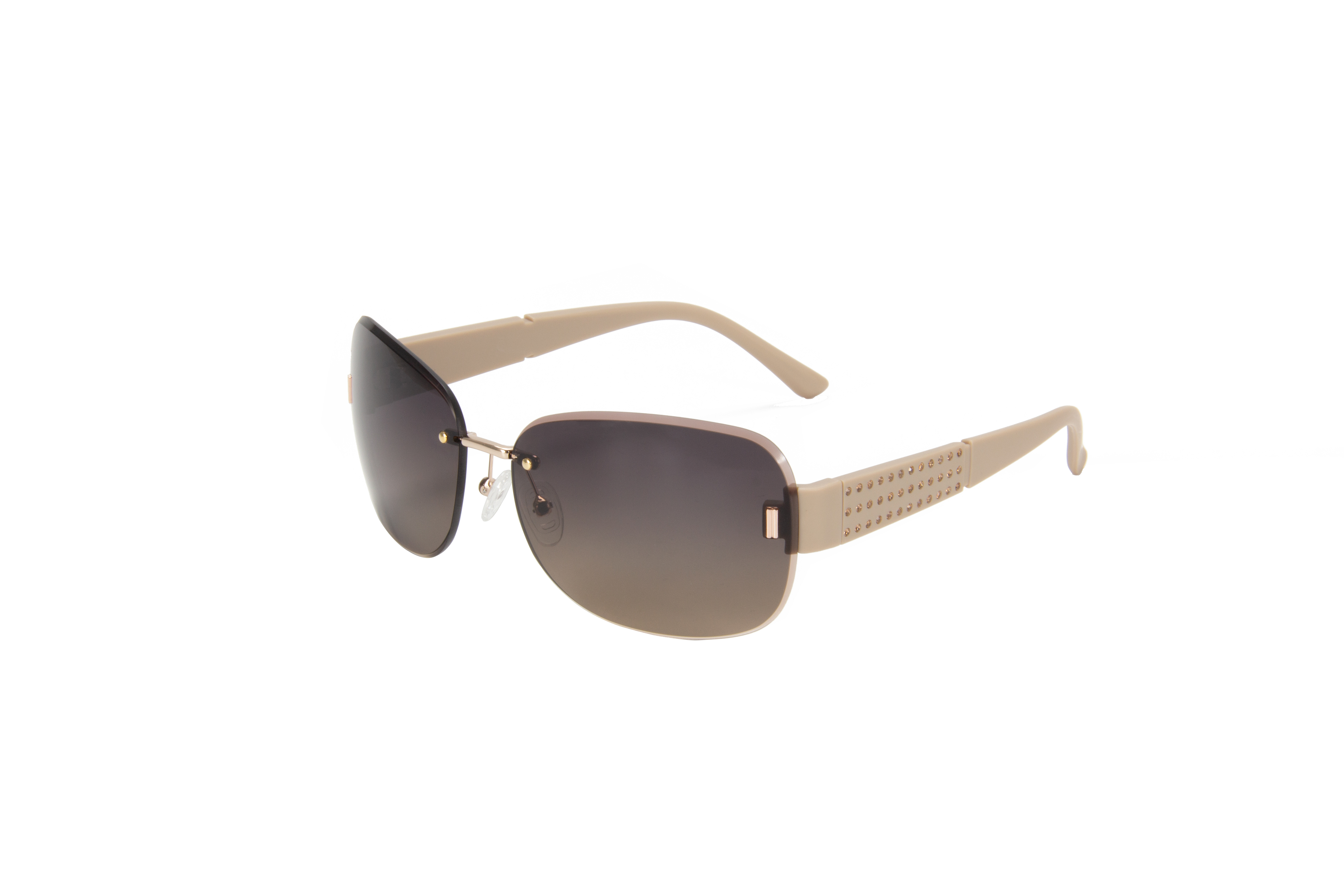 RIANOVA Curved lenses polarized sunglasses Borderless sunglasses 6048