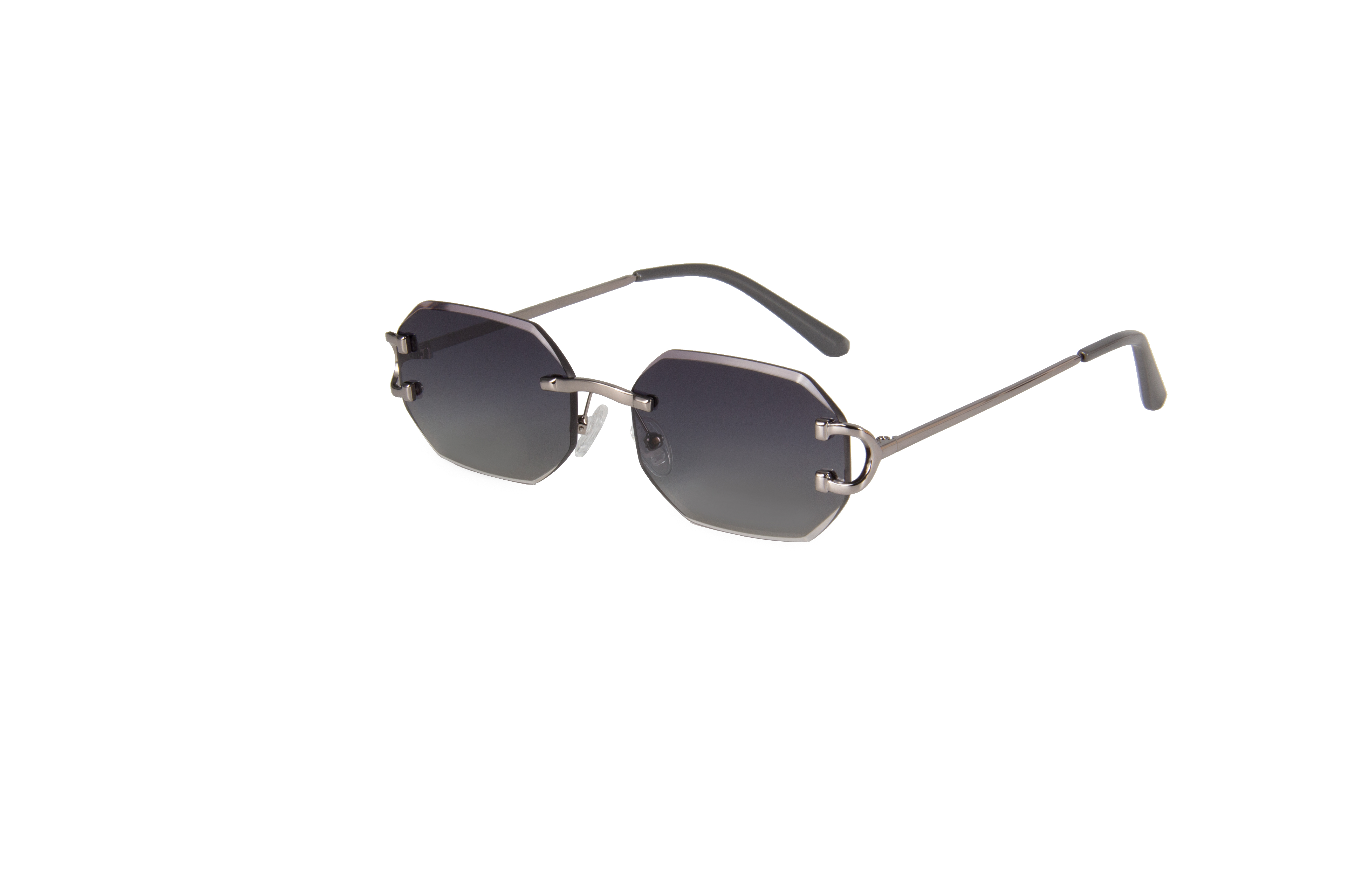 RIANOVA Lens beveled edgesnylon polarized Borderless sunglasses Fashion Accessories 6062