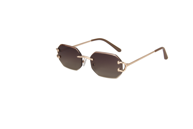RIANOVA Lens beveled edgesnylon polarized Borderless sunglasses Fashion Accessories 6062