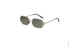 RIANOVA Lens beveled edgesnylon polarized Borderless sunglasses Fashion Accessories 6062