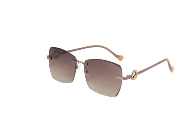 RIANOVA Lens beveled edgesnylon polarized Borderless sunglasses Fashion Accessories 6061