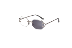 RIANOVA Lens beveled edgesnylon polarized Borderless sunglasses Fashion Accessories 6062