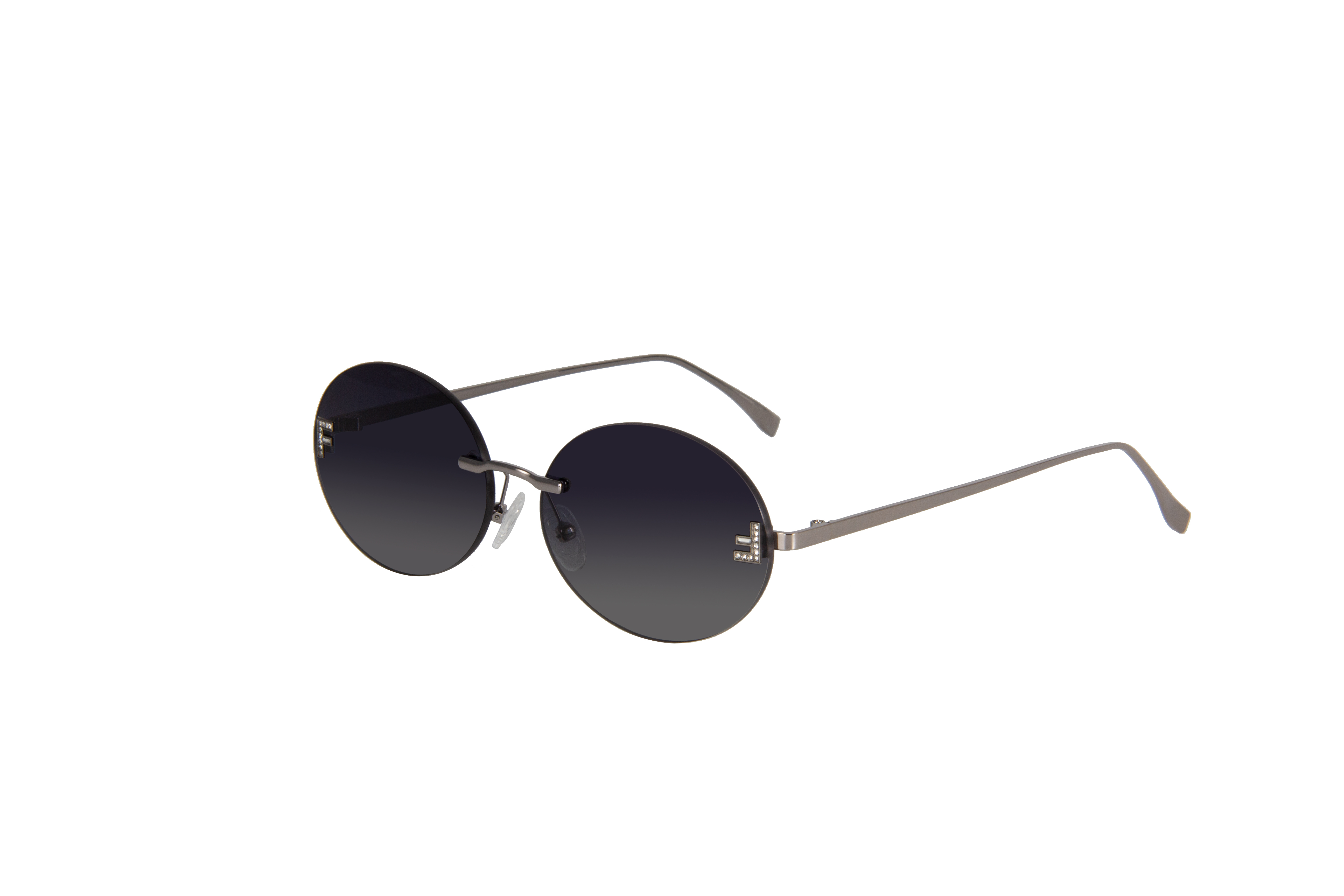 RIANOVA Lens beveled edges nylon polarized Borderless sunglasses Color changing lenses Fashion Accessories 6063