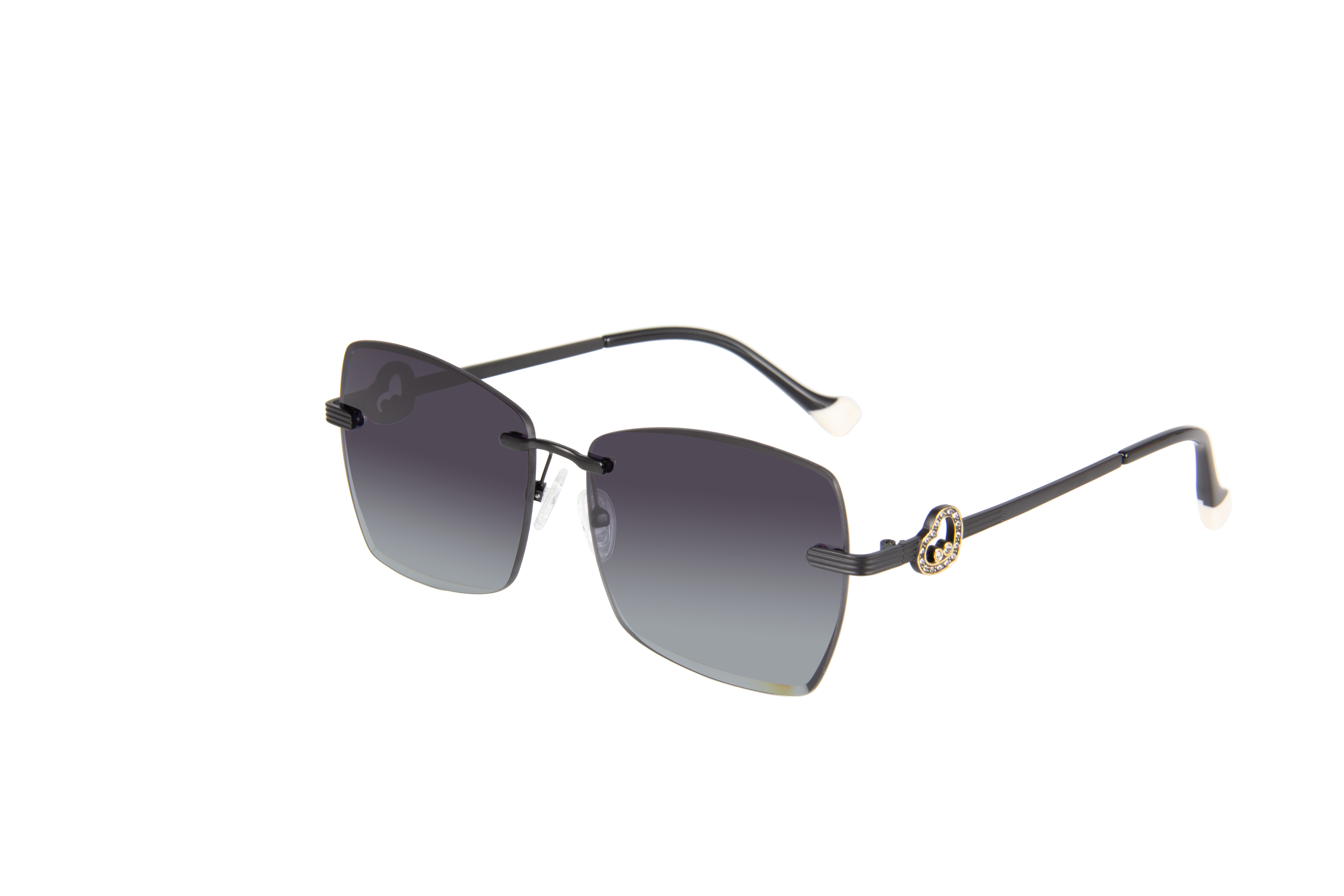 RIANOVA Lens beveled edgesnylon polarized Borderless sunglasses Fashion Accessories 6061