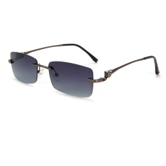 ROMONIS UV Protective Borderless fashionable sunglasses with nylon polarized lenses man women 0681