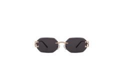 RIANOVA Lens beveled edgesnylon polarized Borderless sunglasses Fashion Accessories 6062