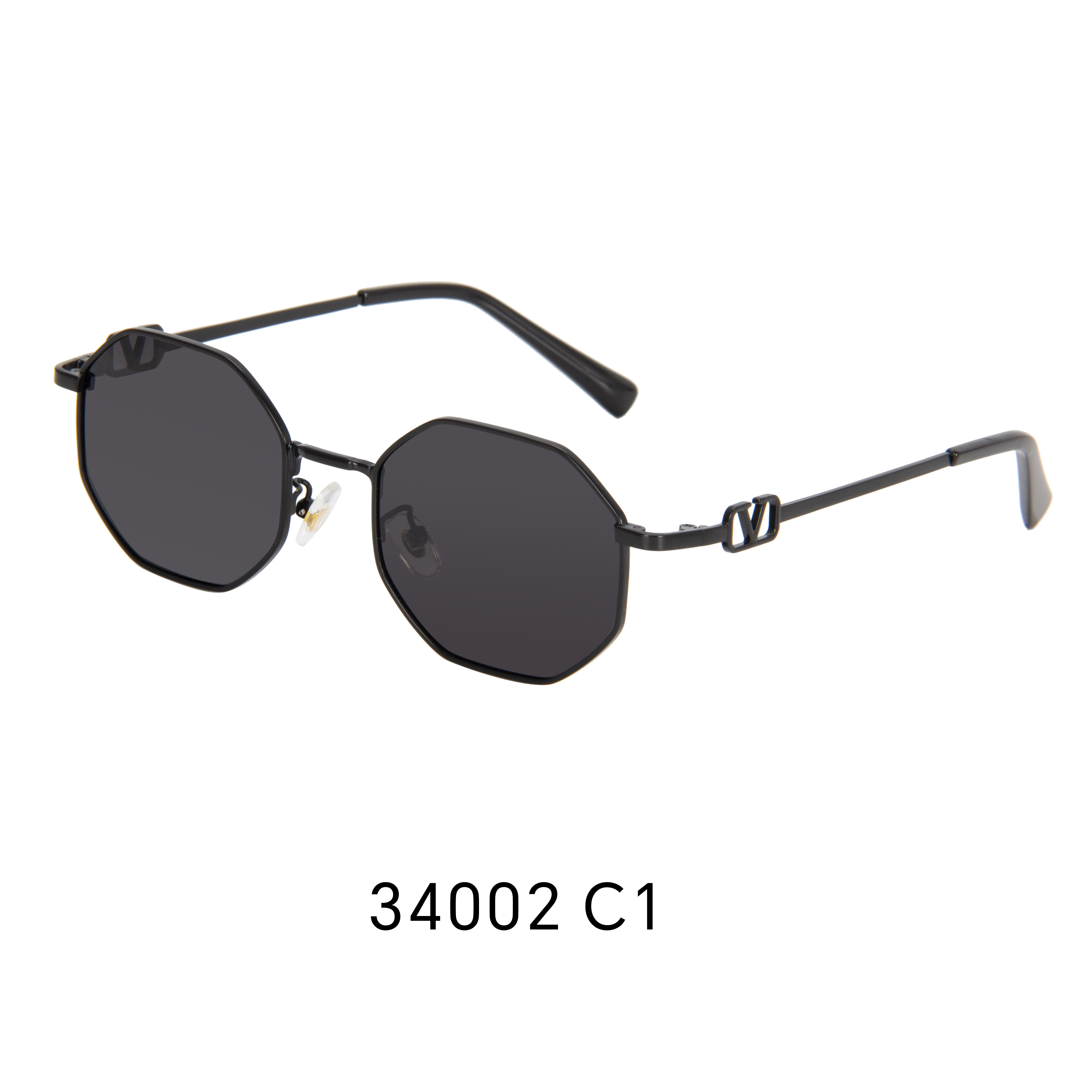 Metal polarized sunglasses