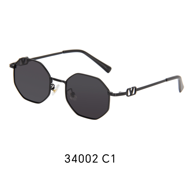 Metal polarized sunglasses