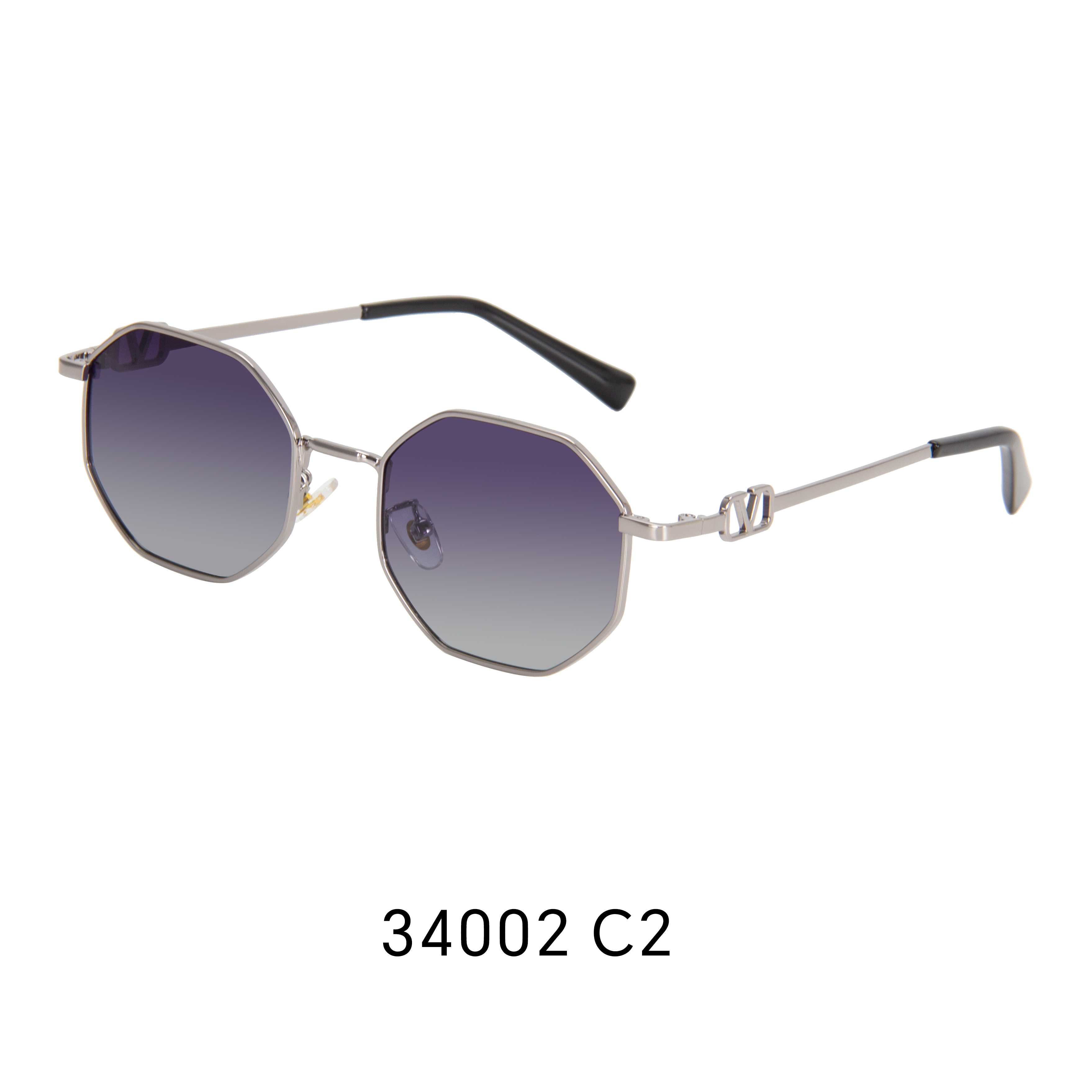 Metal polarized sunglasses