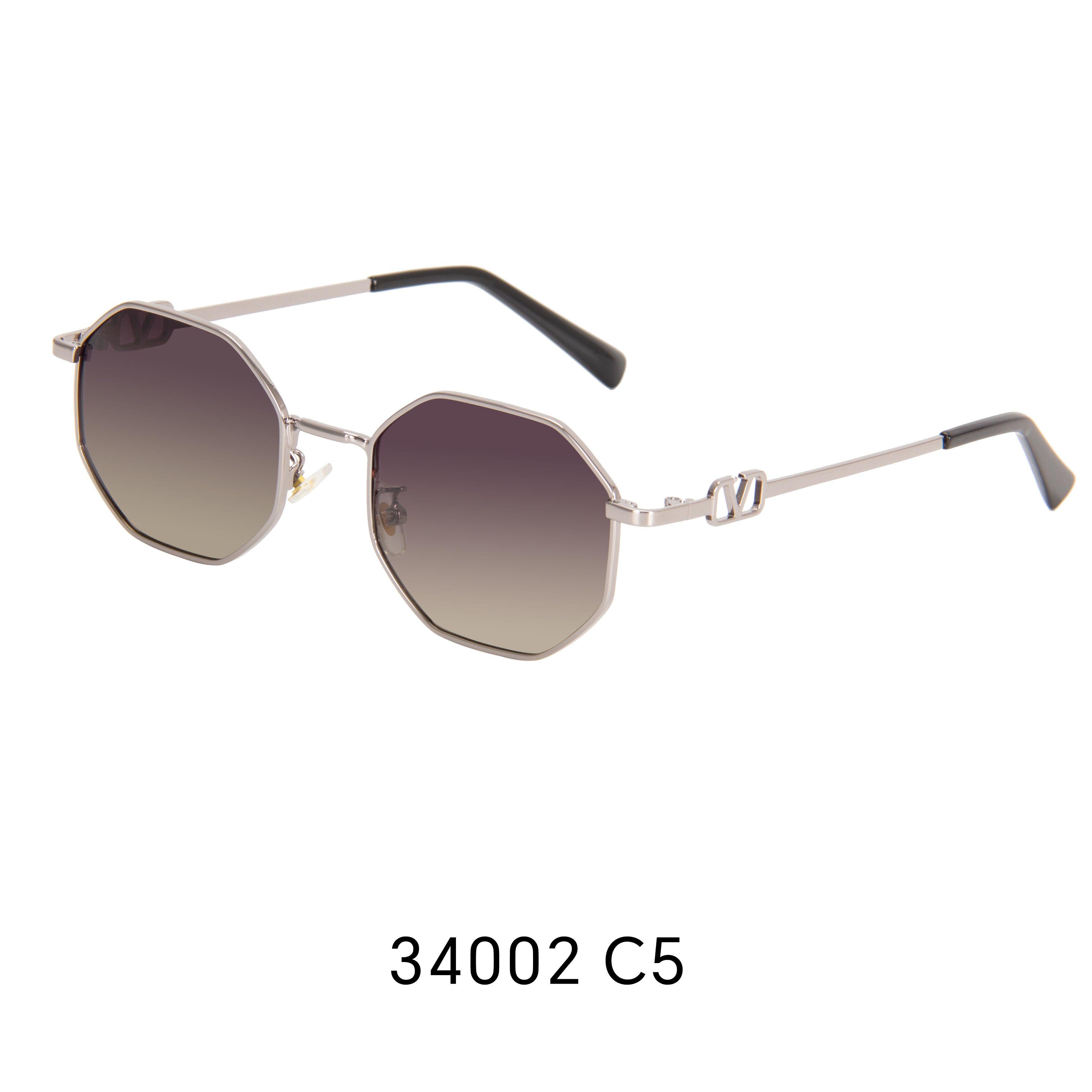 Metal polarized sunglasses